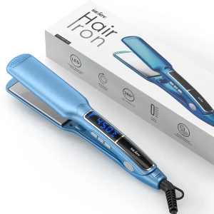 SEJOY Professional Hair Straightener Flat Iron with Adjustable Temp 300-450°F PTC Ceramic Plates Auto Shut-Off