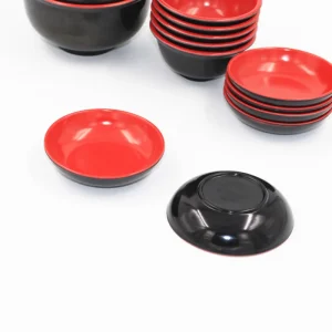 4pcs Round Sauce Dishes Food Dipping Bowls Seasoning Dish Appetizer Plates