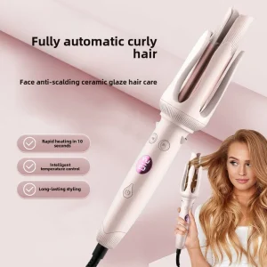 Advanced Hair Curling Iron New Hair Curler with LED Display Anti-Tangle & Auto-Off Protable Curling Wand for Home and Travel Use