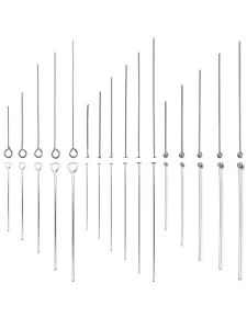 100Pcs/Lot Stainless Steel Headpin Diy Jewelry Accessories Earrings Beading Eye Pins Flat Head Pins For Jewelry Making Supplies