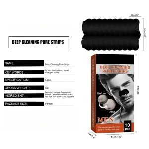 10-100Pcs Nose Blackhead Sticker Strip Mask for Nose Deep Cleaning Firming Shrink Pore Unisex Exfoliating Nasal Nose Skin Care