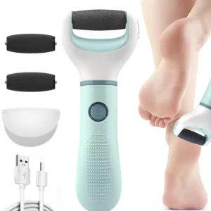 Electric Foot Callus Remover Kit, Rechargeable Waterproof Foot Scrubber File, Professional Pedicure Tools kit Feet Care for Dead